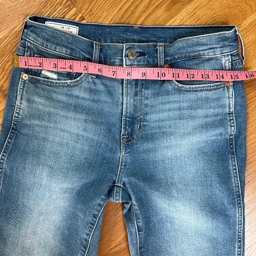 GAP Mid Rise Split-Hem Vintage Slim Jeans - Picture 10 of 13